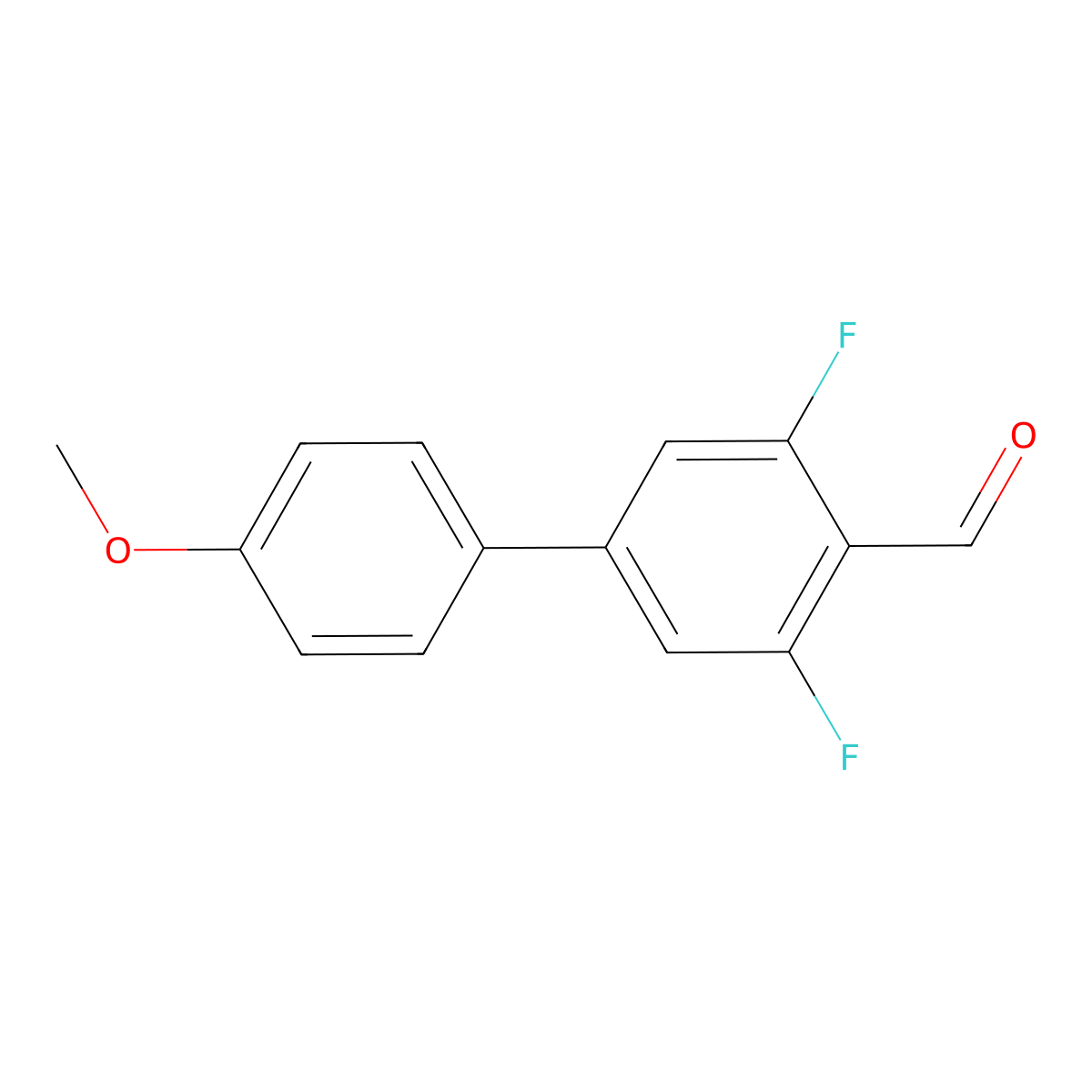 3,5-Difluoro-4'-methoxy-[1,1'-biphenyl]-4-carbaldehyde molecular structure, CAS 2918917-86-7