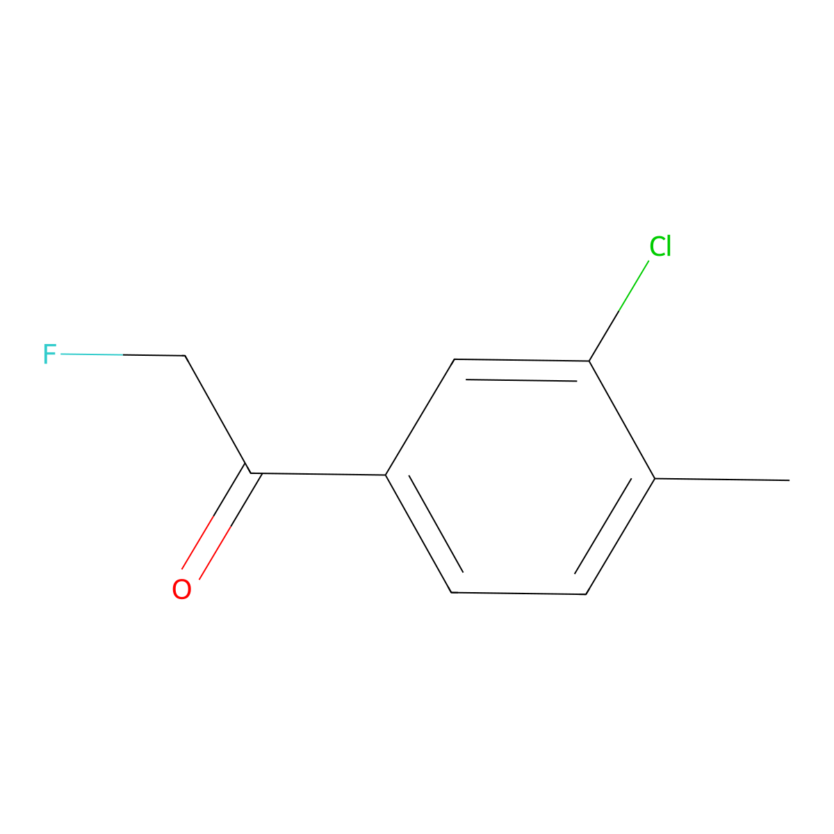1-(3-Chloro-4-methylphenyl)-2-fluoroethanone molecular structure, CAS 2918918-21-3