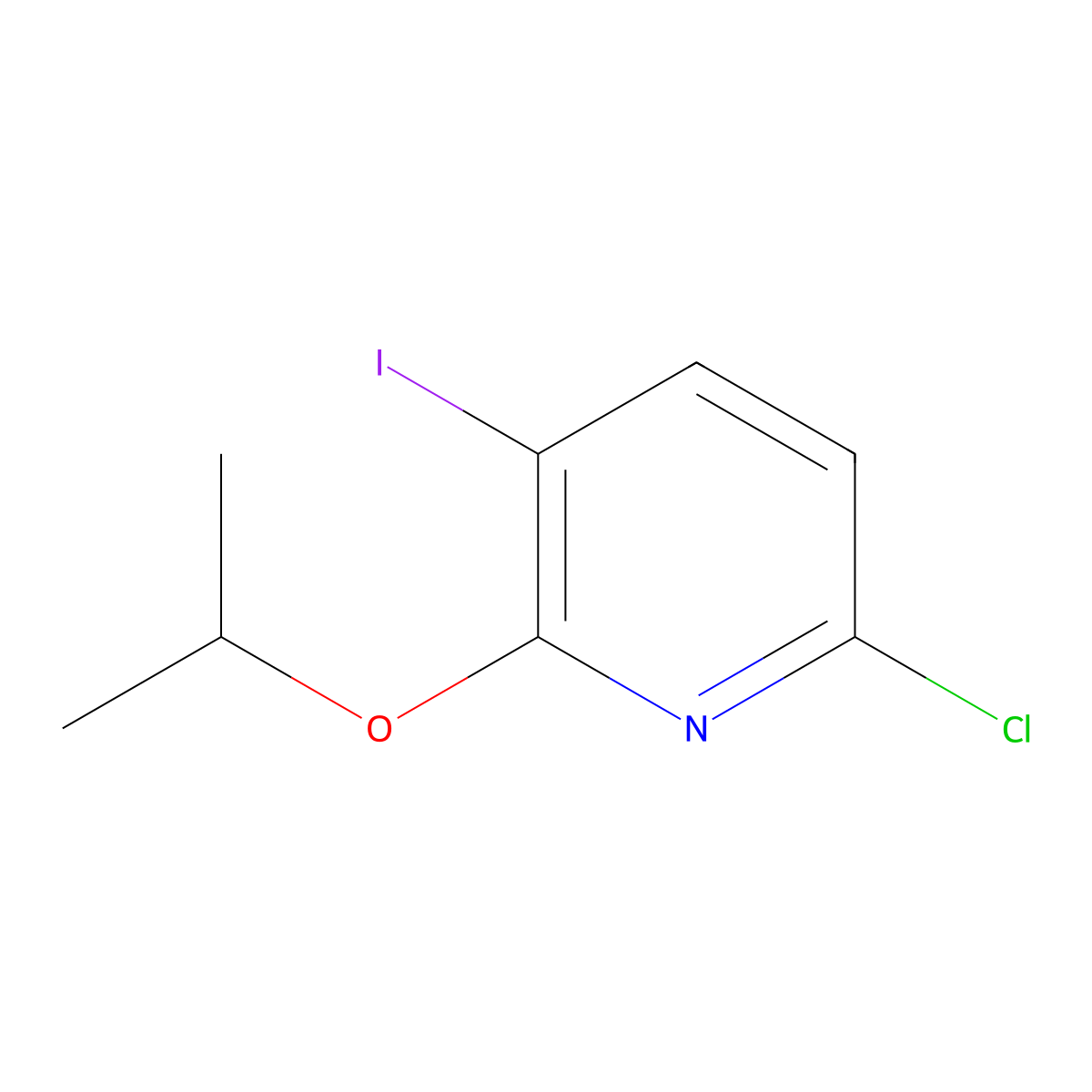 6-Chloro-3-iodo-2-isopropoxypyridine molecular structure, CAS 2918921-88-5