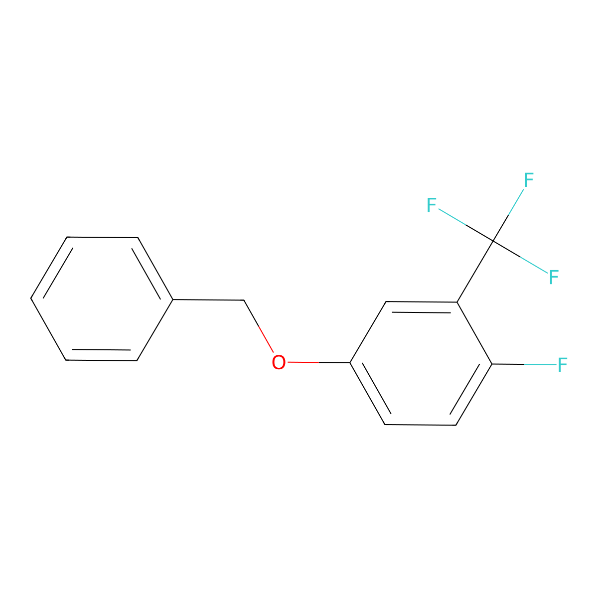 4-(Benzyloxy)-1-fluoro-2-(trifluoromethyl)benzene molecular structure, CAS 2918923-22-3