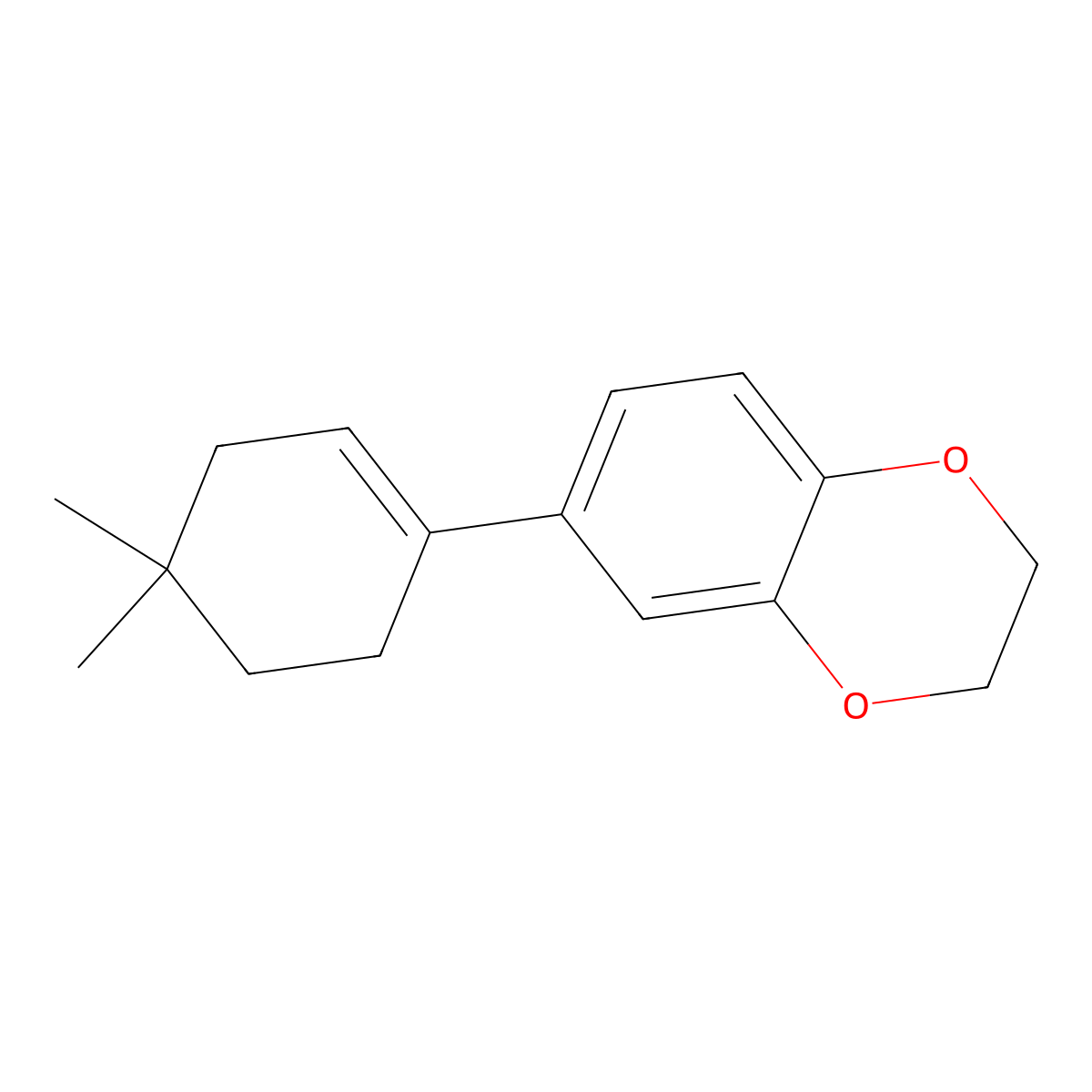 6-(4,4-Dimethylcyclohex-1-en-1-yl)-2,3-dihydrobenzo[b][1,4]dioxine molecular structure, CAS 2918923-68-7