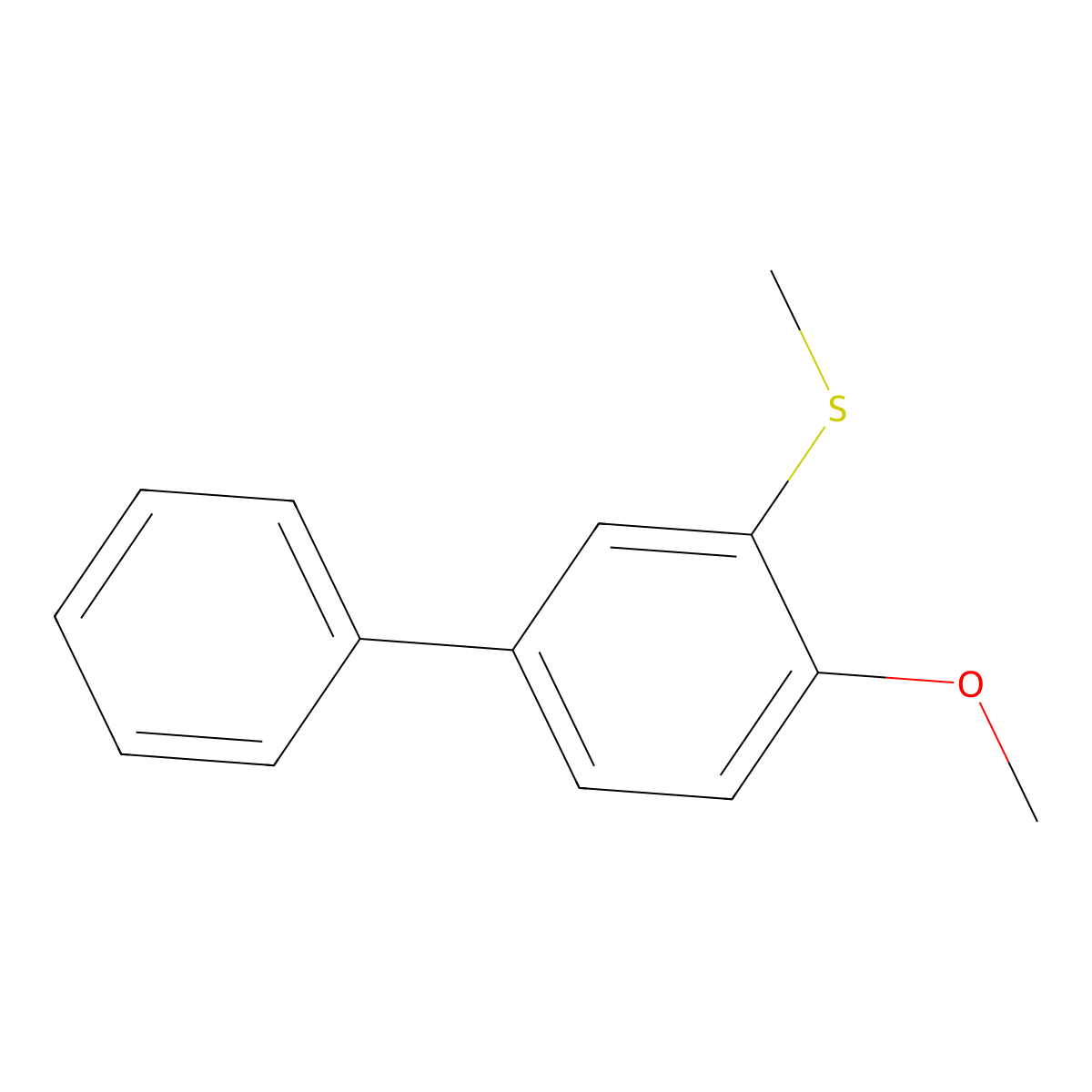 (4-Methoxy-[1,1'-biphenyl]-3-yl)(methyl)sulfane molecular structure, CAS 2918923-80-3