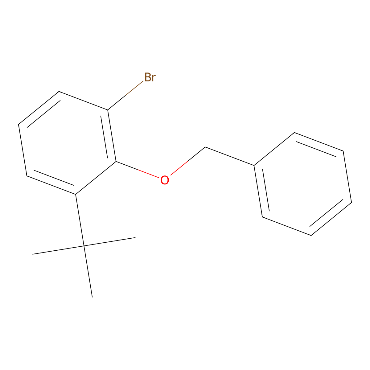 2-(Benzyloxy)-1-bromo-3-(tert-butyl)benzene molecular structure, CAS 2918924-85-1