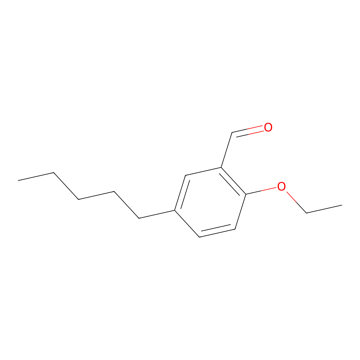2-Ethoxy-5-pentylbenzaldehyde molecular structure, CAS 2918928-11-5