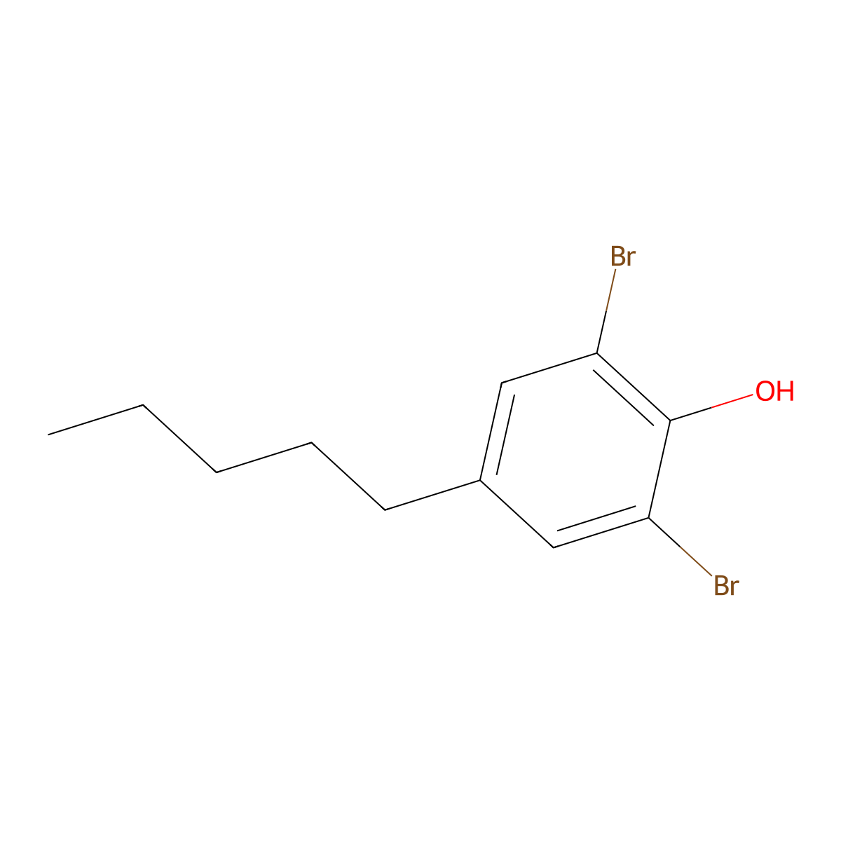2,6-Dibromo-4-pentylphenol molecular structure, CAS 2918928-18-2