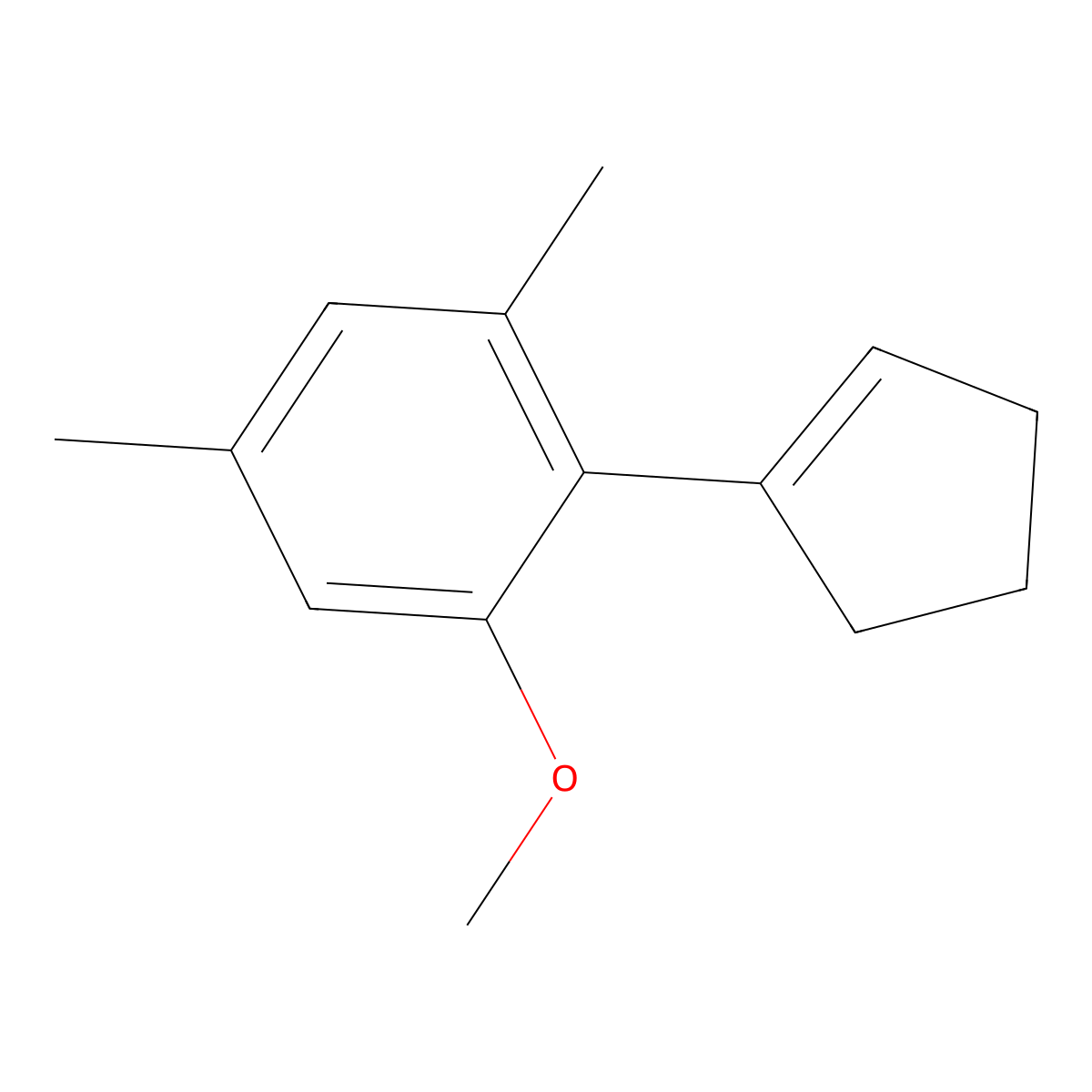 2-(Cyclopent-1-en-1-yl)-1-methoxy-3,5-dimethylbenzene molecular structure, CAS 2918931-60-7