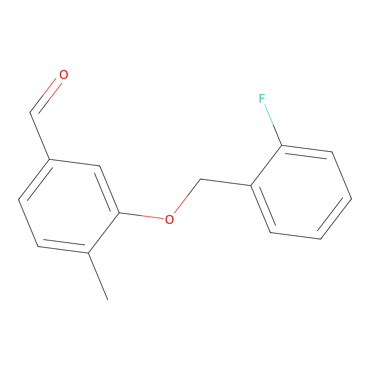 3-((2-FluorobenZyl)oxy)-4-methylbenZaldehyde molecular structure, CAS 2918932-67-7