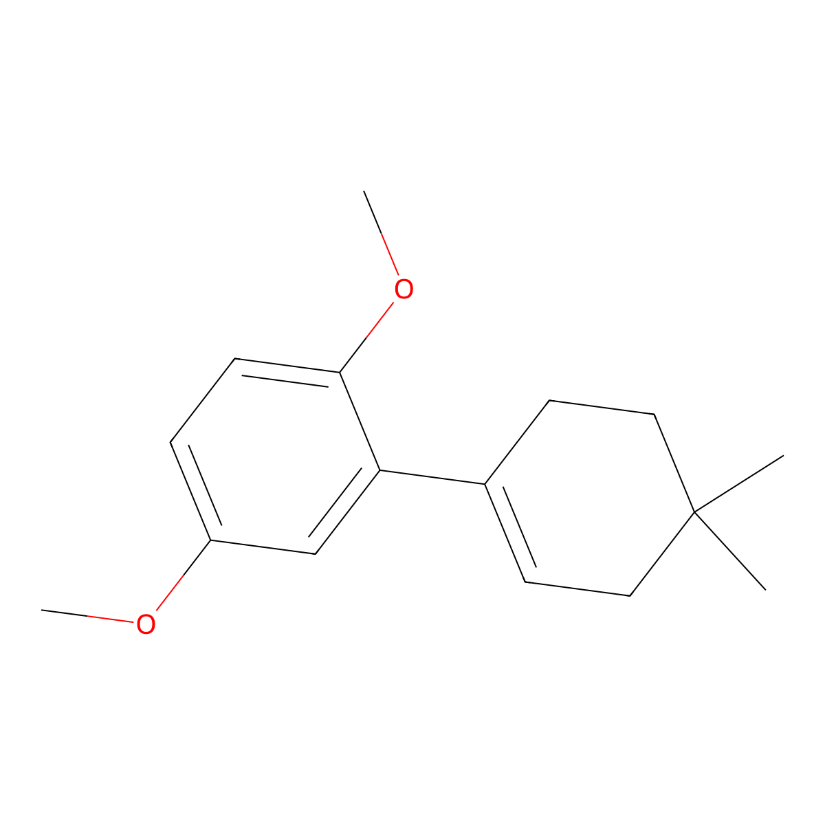 2',5'-Dimethoxy-4,4-dimethyl-2,3,4,5-tetrahydro-1,1'-biphenyl molecular structure, CAS 2918933-00-1