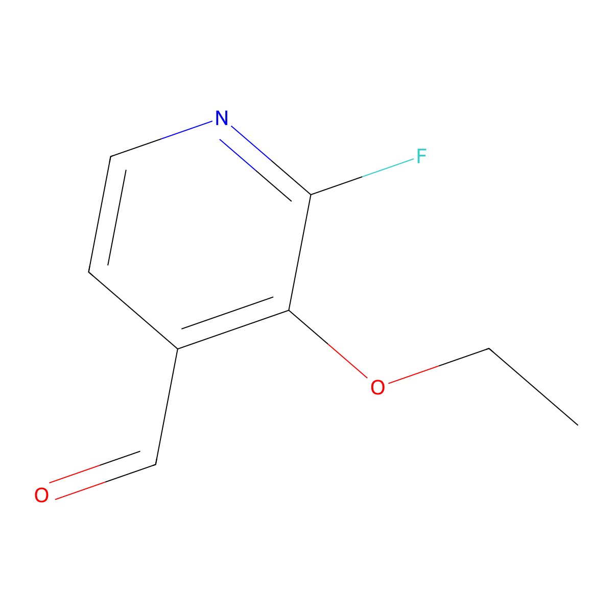 3-Ethoxy-2-fluoroisonicotinaldehyde molecular structure, CAS 2918934-05-9