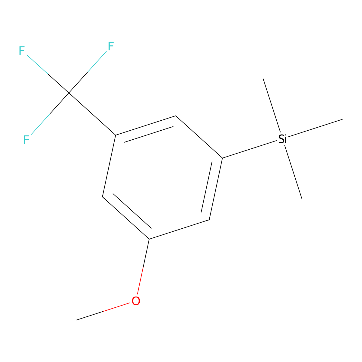 (3-Methoxy-5-(trifluoromethyl)phenyl)trimethylsilane molecular structure, CAS 2918935-31-4