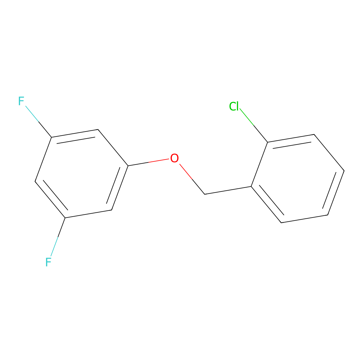 1-((2-Chlorobenzyl)oxy)-3,5-difluorobenzene molecular structure, CAS 2918936-69-1
