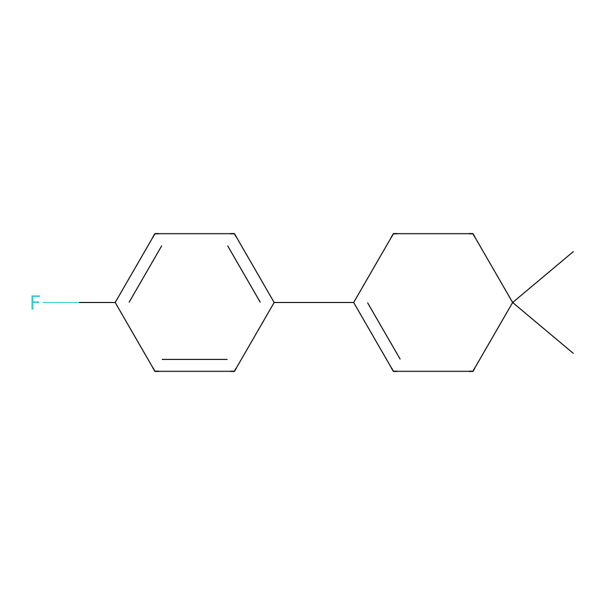 4'-Fluoro-4,4-dimethyl-2,3,4,5-tetrahydro-1,1'-biphenyl molecular structure, CAS 2918938-08-4
