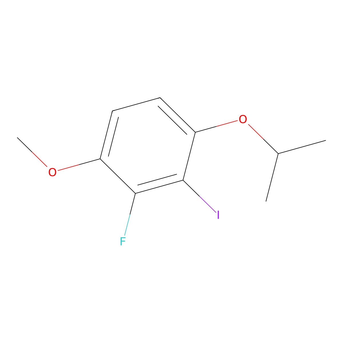 2-Fluoro-3-iodo-4-isopropoxy-1-methoxybenZene molecular structure, CAS 2918938-41-5
