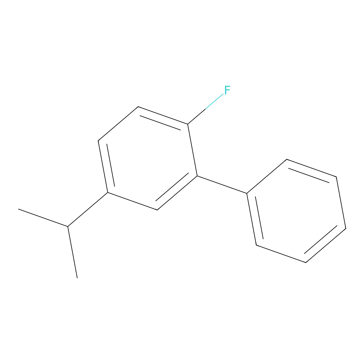 2-Fluoro-5-isopropyl-1,1'-biphenyl molecular structure, CAS 2918940-97-1