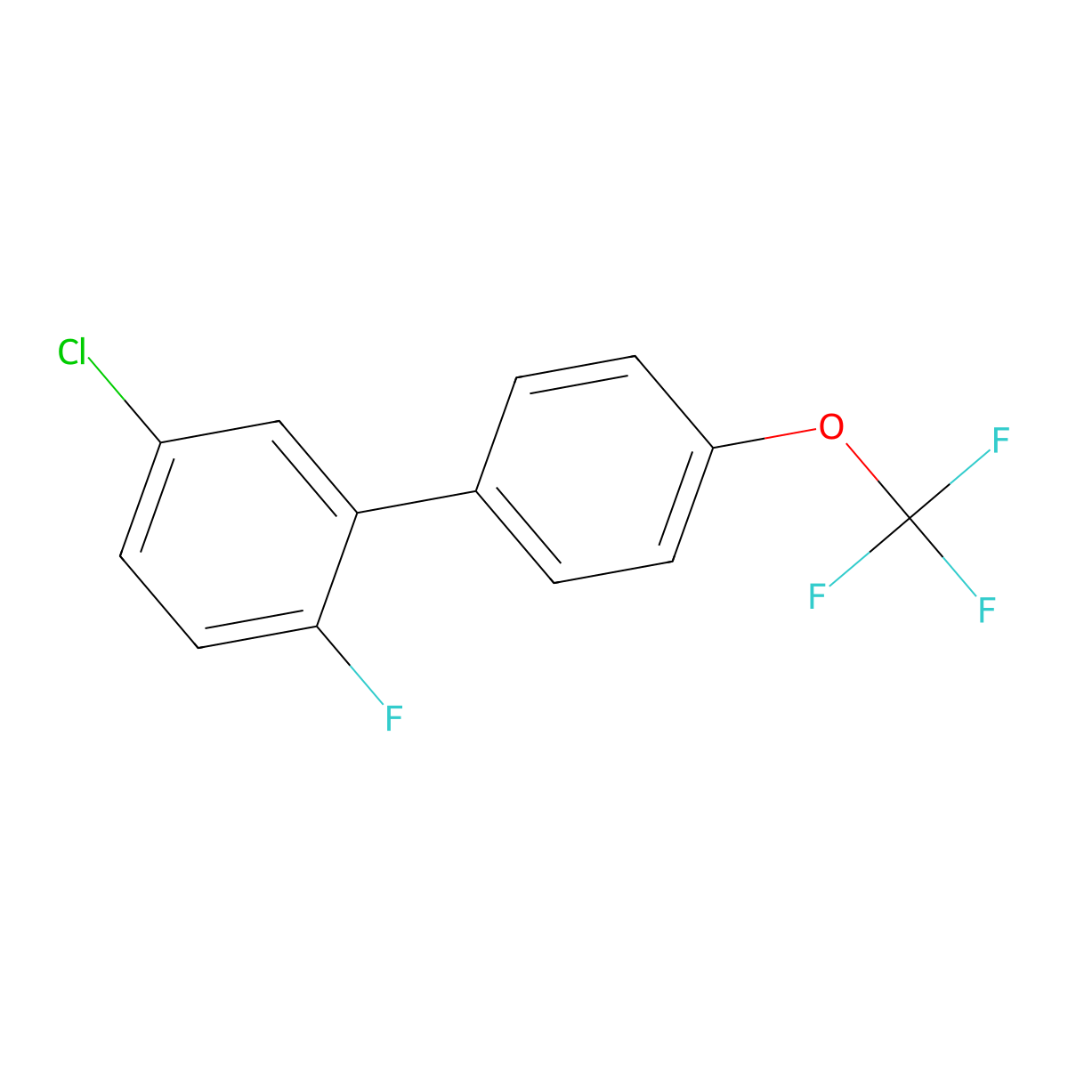5-Chloro-2-fluoro-4'-(trifluoromethoxy)-1,1'-biphenyl molecular structure, CAS 2918942-54-6