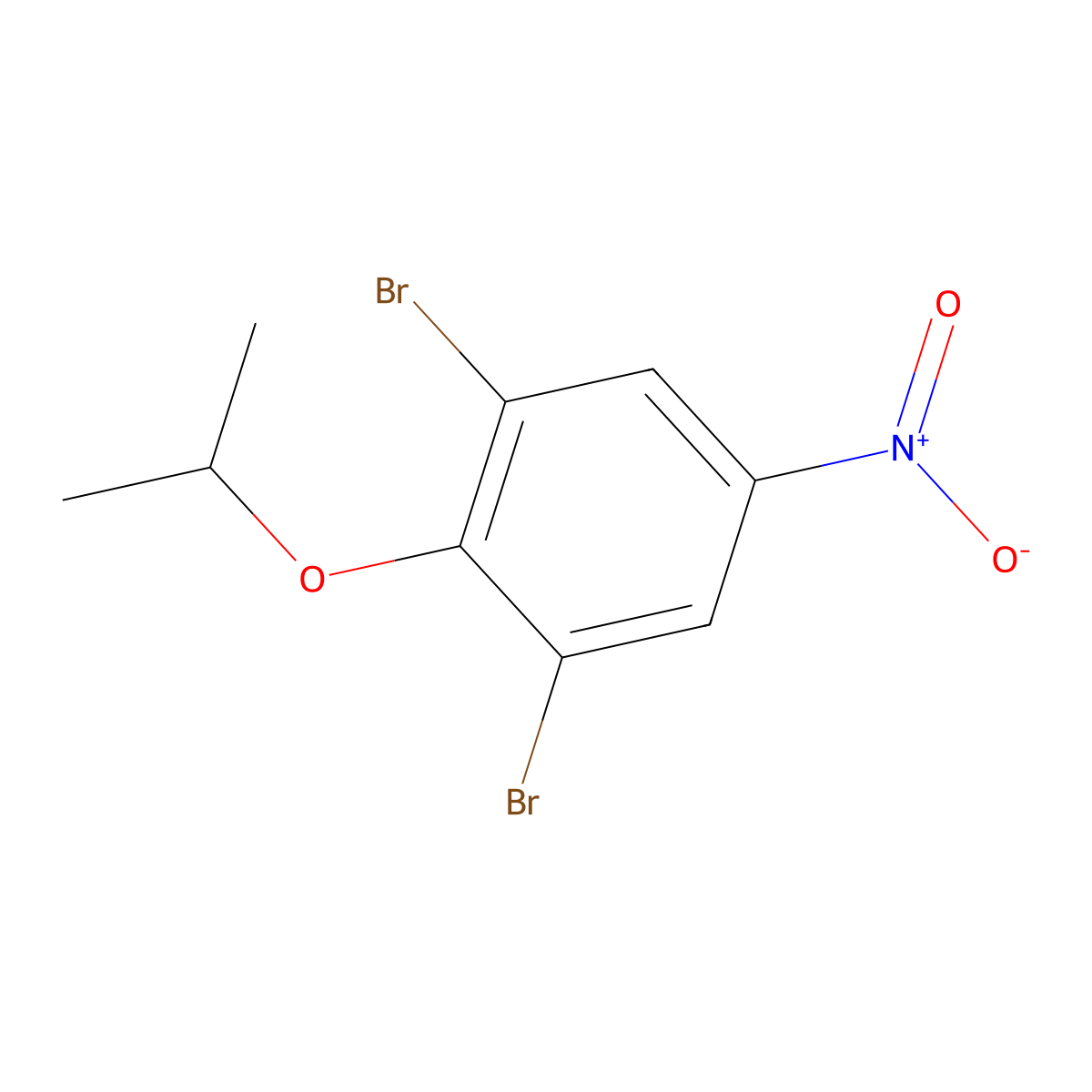 1,3-Dibromo-2-isopropoxy-5-nitrobenzene molecular structure, CAS 2918942-69-3