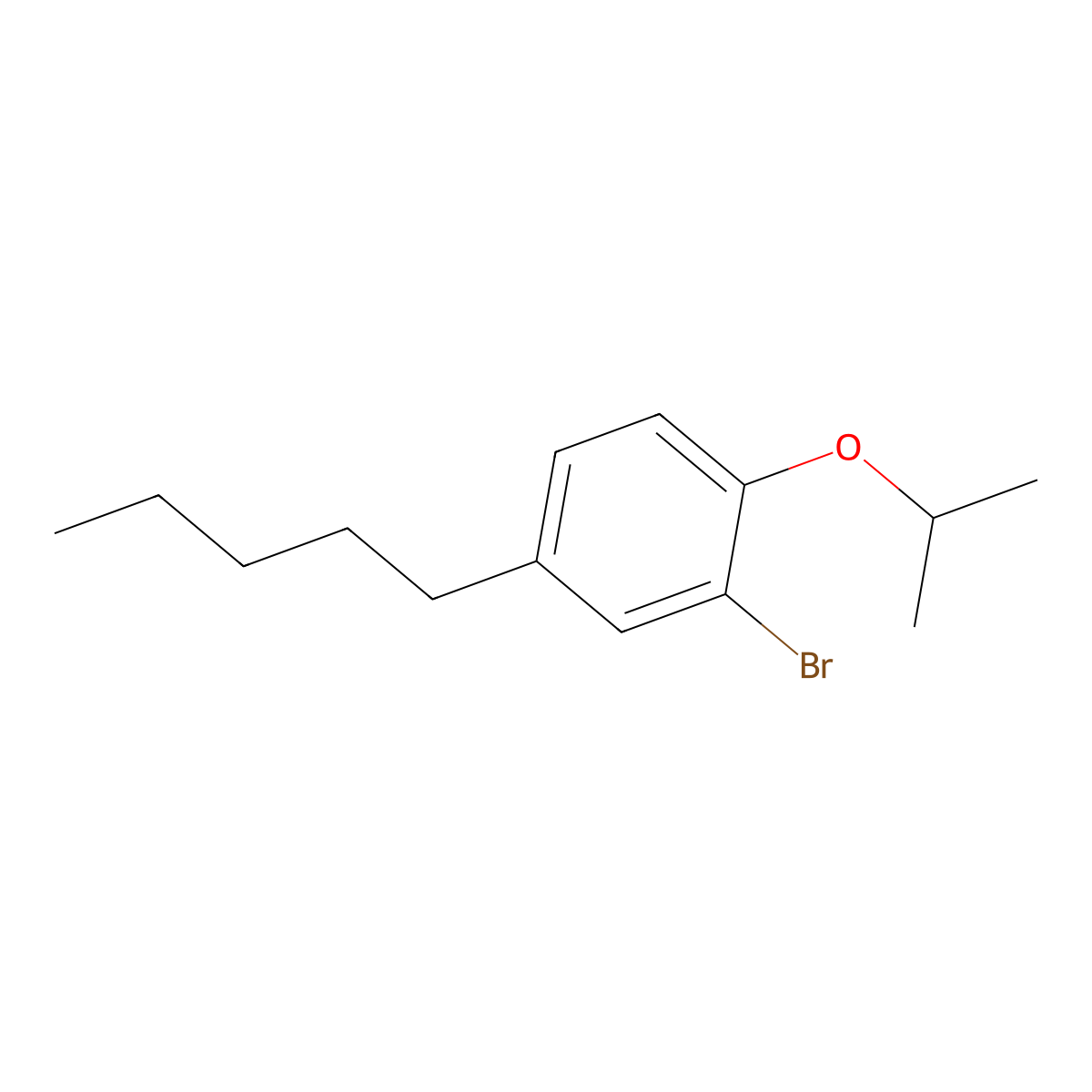 2-Bromo-1-isopropoxy-4-pentylbenZene molecular structure, CAS 2918942-71-7