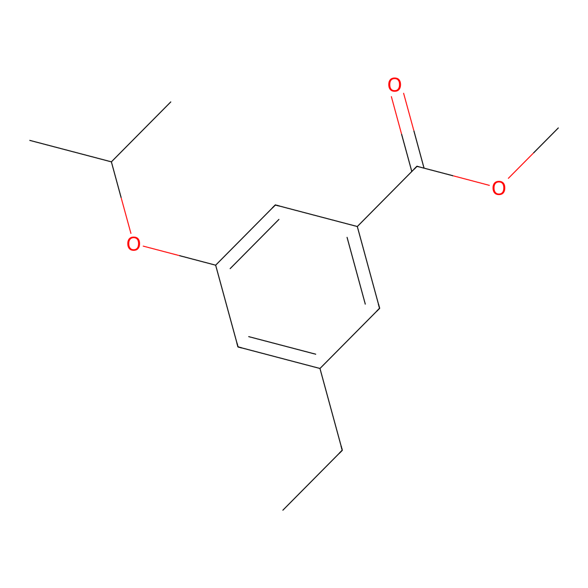 Methyl 3-ethyl-5-isopropoxybenzoate molecular structure, CAS 2918943-46-9