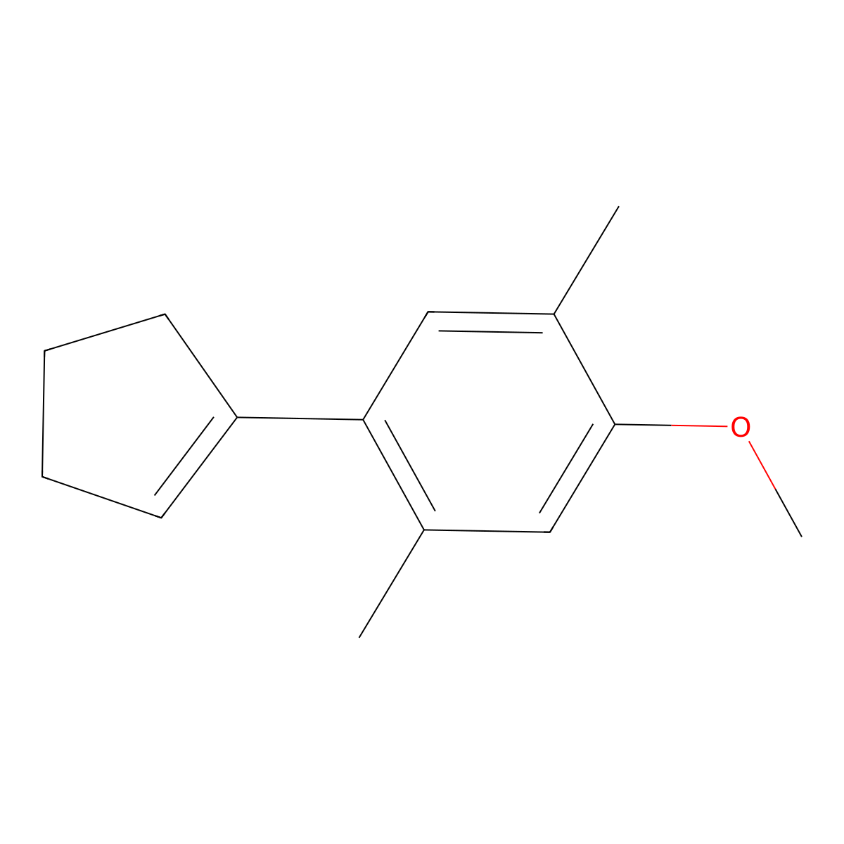 1-(Cyclopent-1-en-1-yl)-4-methoxy-2,5-dimethylbenzene molecular structure, CAS 2918943-53-8