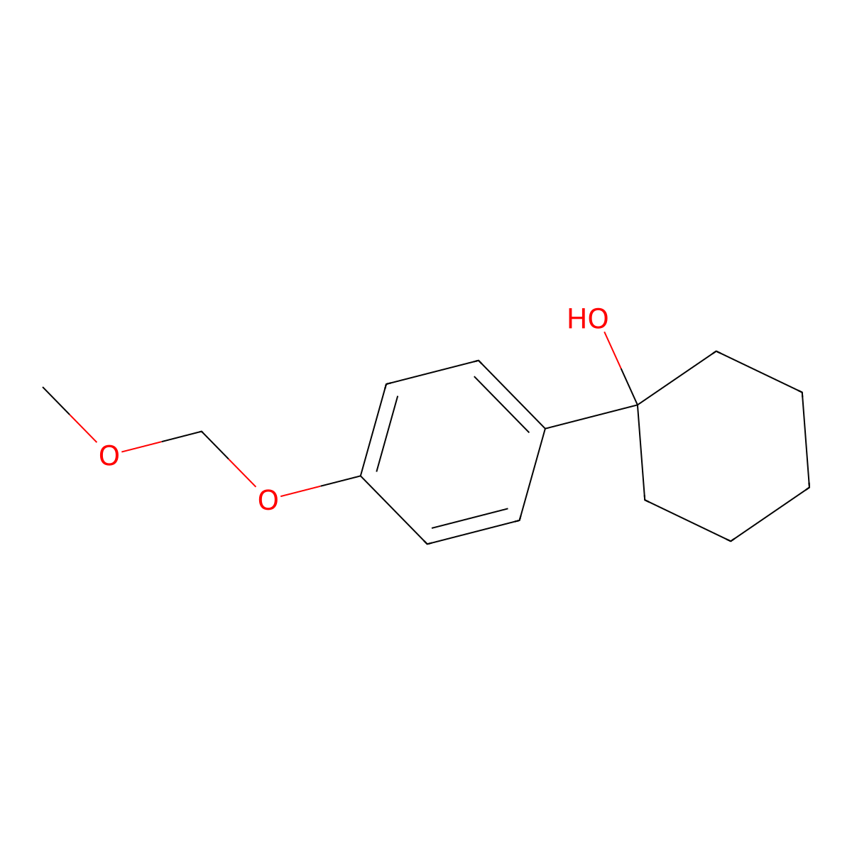 1-(4-(Methoxymethoxy)phenyl)cyclohexanol molecular structure, CAS 2918944-90-6