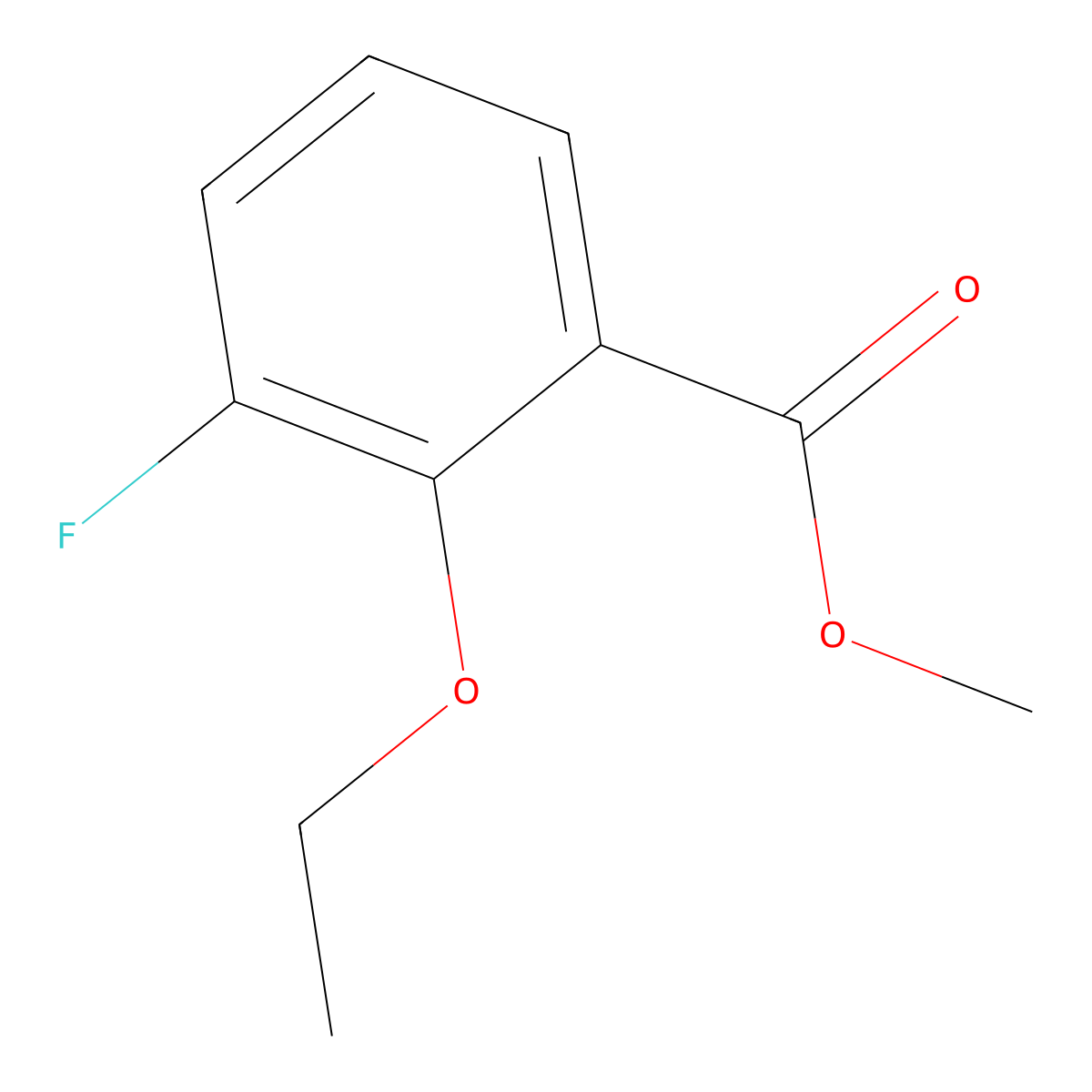 Methyl 2-ethoxy-3-fluorobenzoate molecular structure, CAS 2918944-91-7