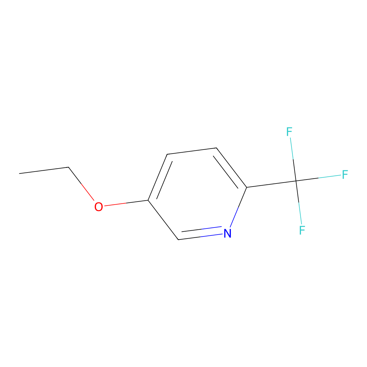5-Ethoxy-2-(trifluoromethyl)pyridine molecular structure, CAS 2918946-61-7
