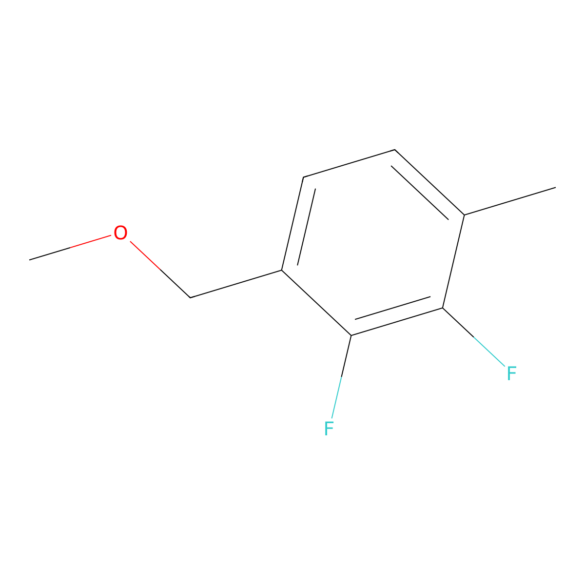 2,3-Difluoro-1-(methoxymethyl)-4-methylbenzene molecular structure, CAS 2918947-64-3