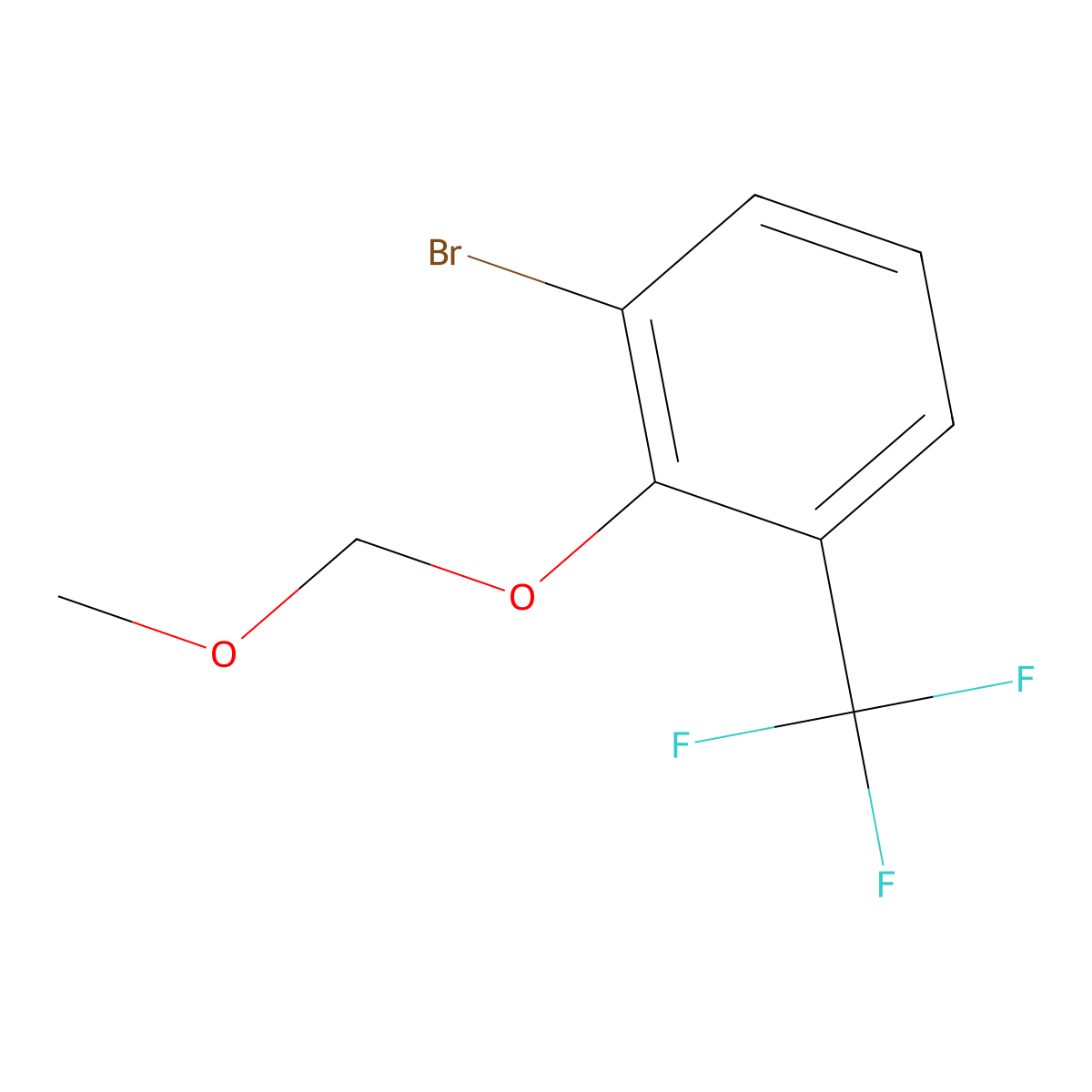 1-Bromo-2-(methoxymethoxy)-3-(trifluoromethyl)benZene molecular structure, CAS 2918947-79-0