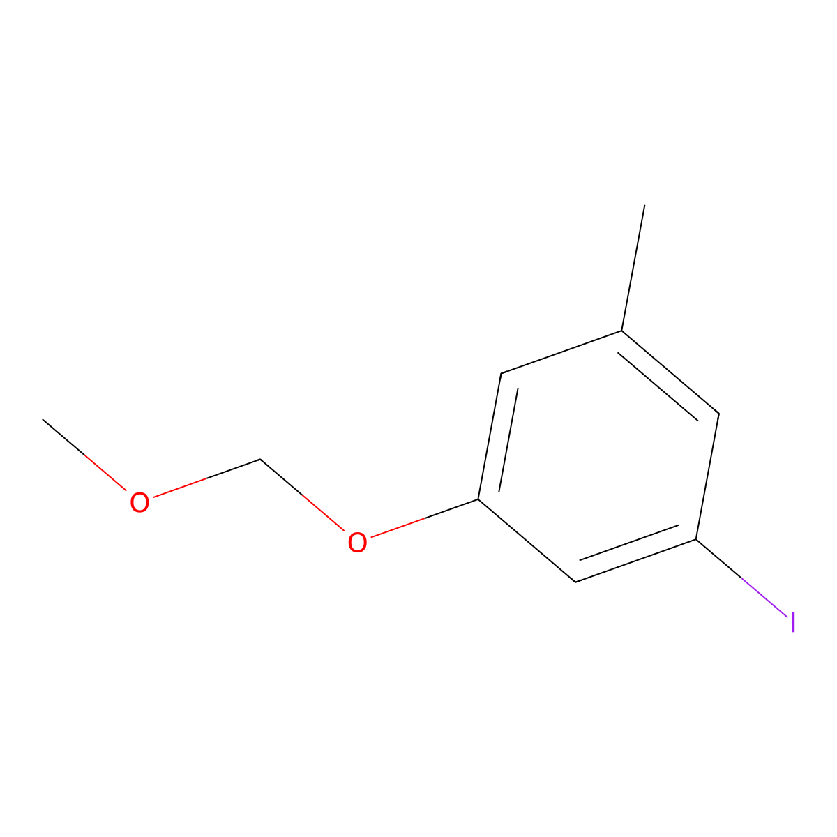 1-Iodo-3-(methoxymethoxy)-5-methylbenzene molecular structure, CAS 2918948-36-2