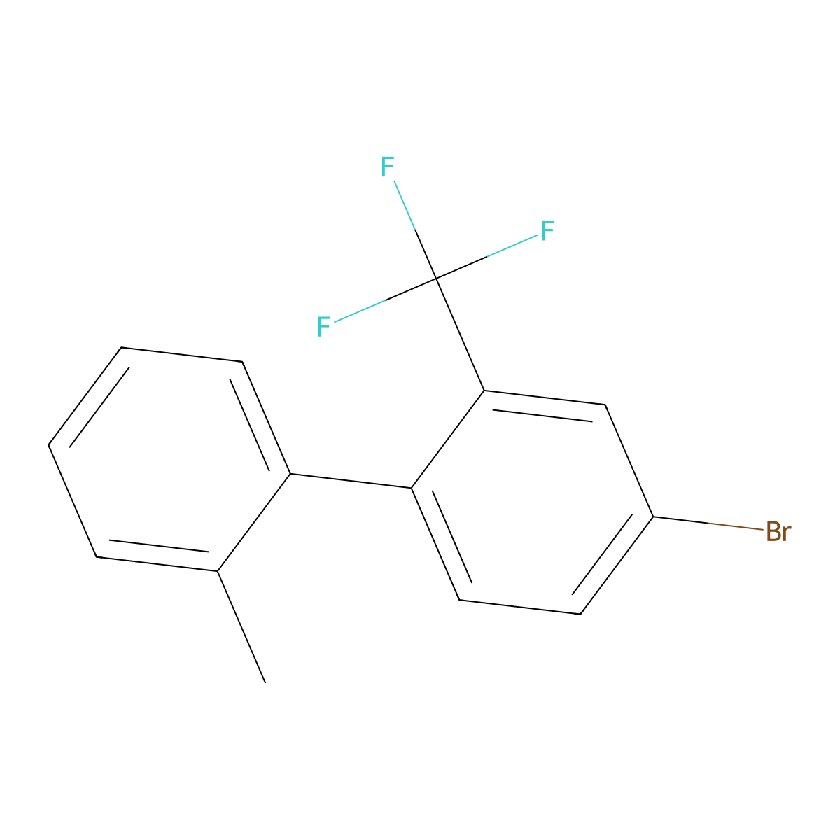 4-Bromo-2'-methyl-2-(trifluoromethyl)-1,1'-biphenyl molecular structure, CAS 2918952-51-7