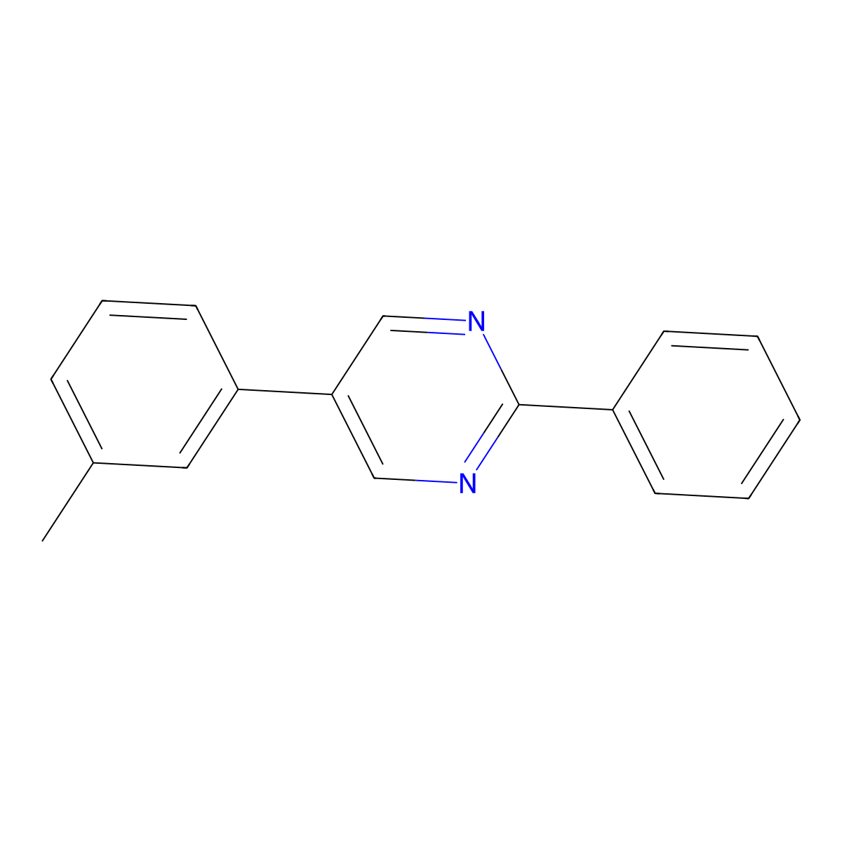 2-Phenyl-5-(m-tolyl)pyrimidine molecular structure, CAS 2918955-53-8