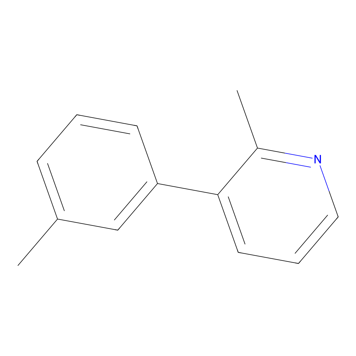 2-Methyl-3-(m-tolyl)pyridine molecular structure, CAS 2918955-57-2
