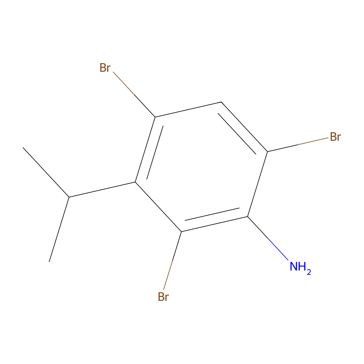 2,4,6-Tribromo-3-isopropylaniline molecular structure, CAS 2918957-29-4