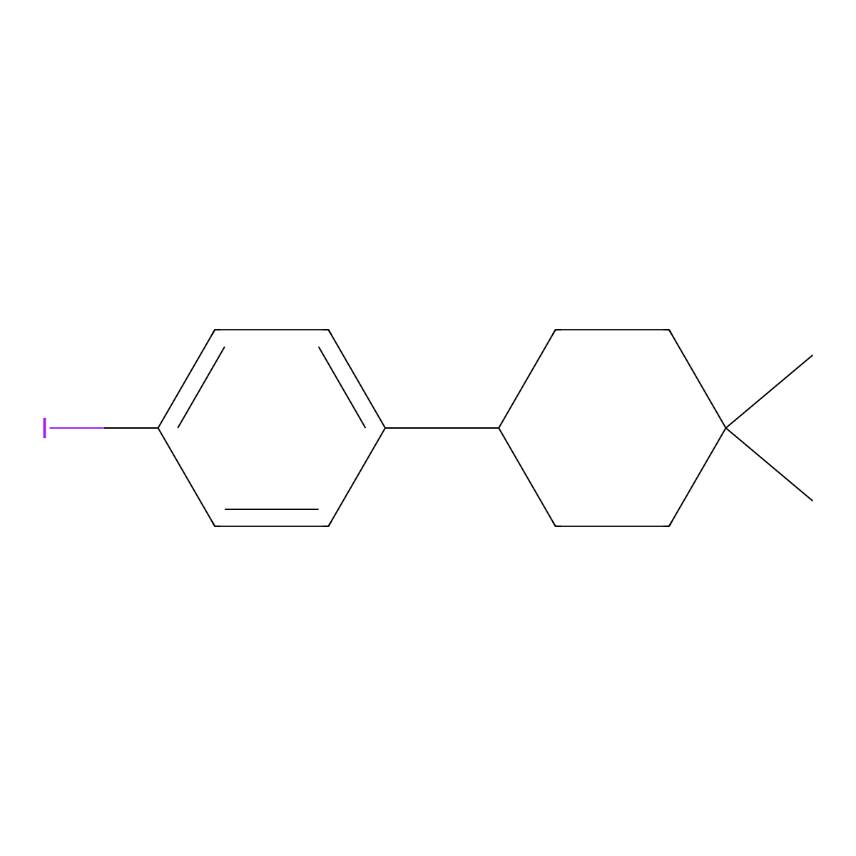 1-(4,4-Dimethylcyclohexyl)-4-iodobenzene molecular structure, CAS 2918958-23-1