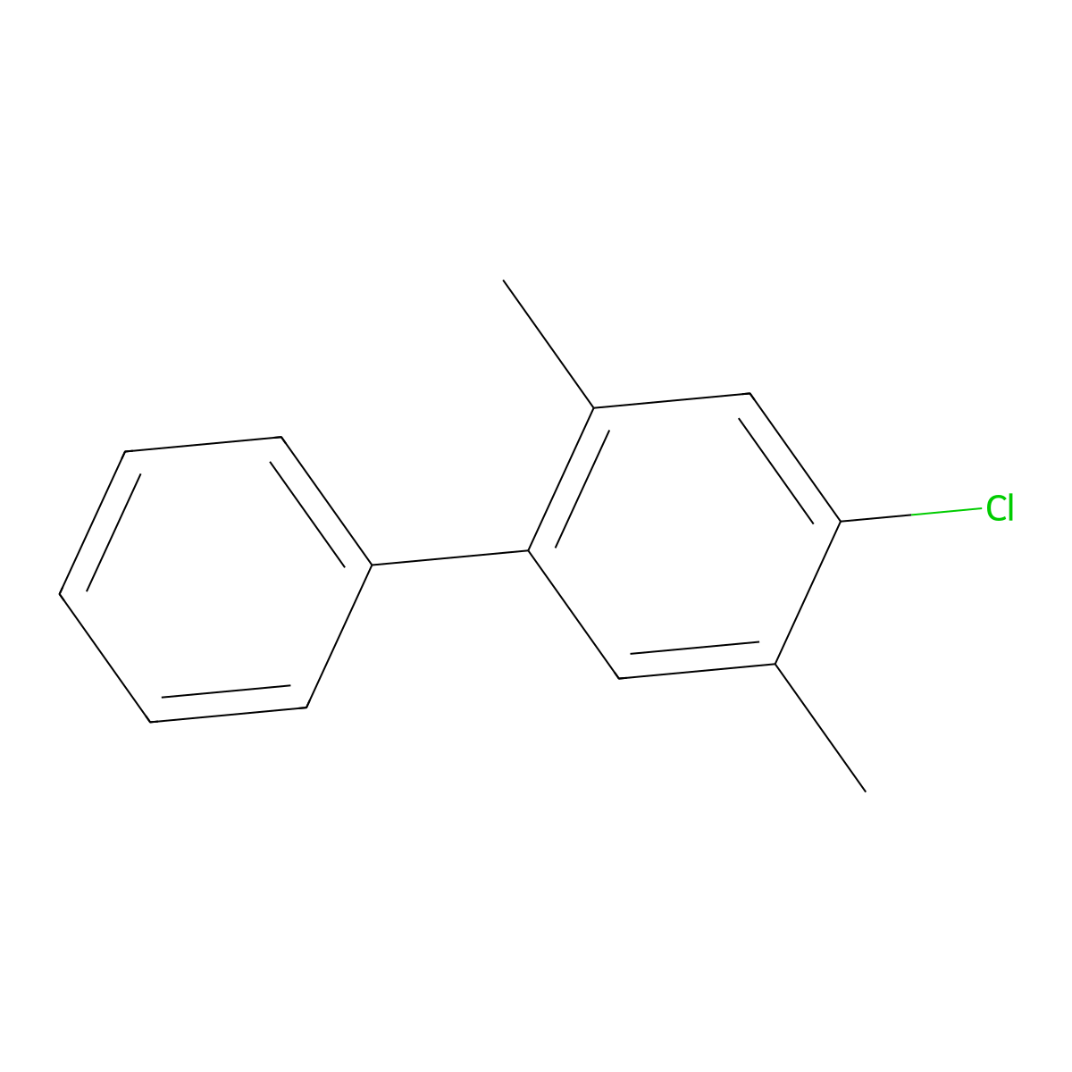 4-Chloro-2,5-dimethyl-1,1'-biphenyl molecular structure, CAS 2918959-26-7