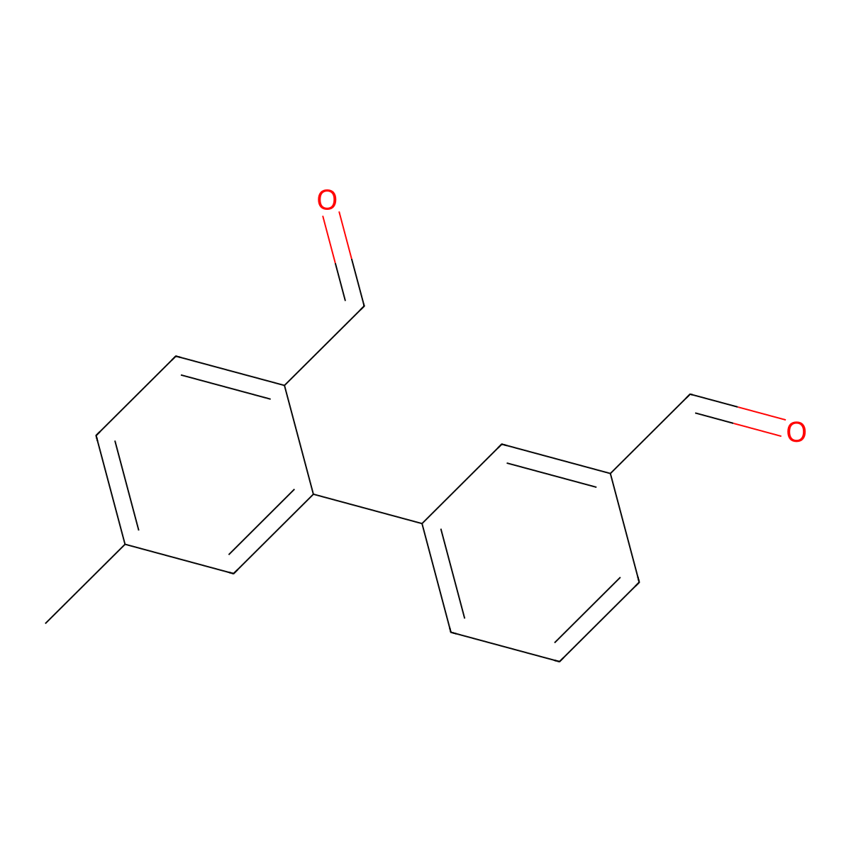5-Methyl-[1,1'-biphenyl]-2,3'-dicarbaldehyde molecular structure, CAS 2918959-74-5