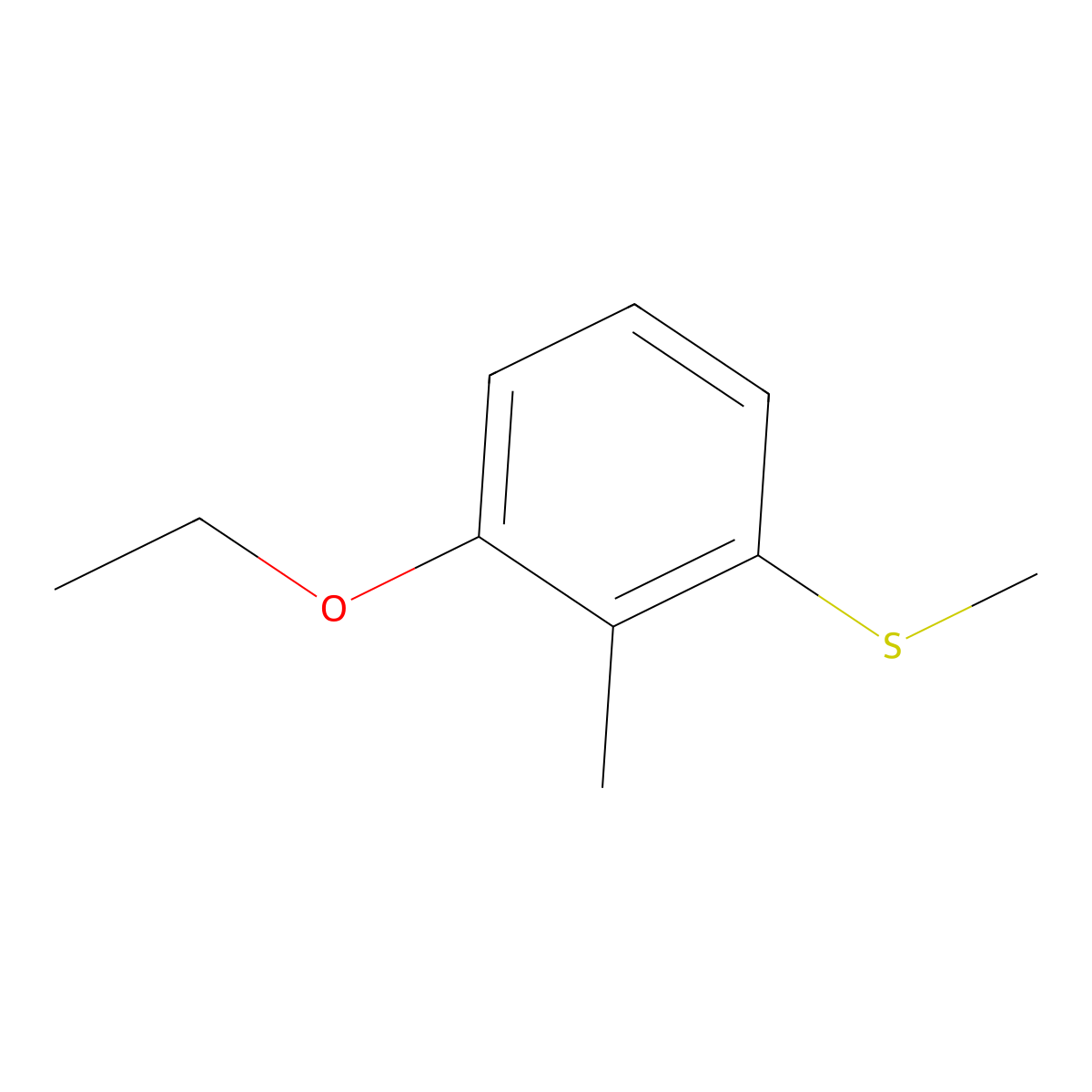 (3-Ethoxy-2-methylphenyl)(methyl)sulfane molecular structure, CAS 2918960-43-5