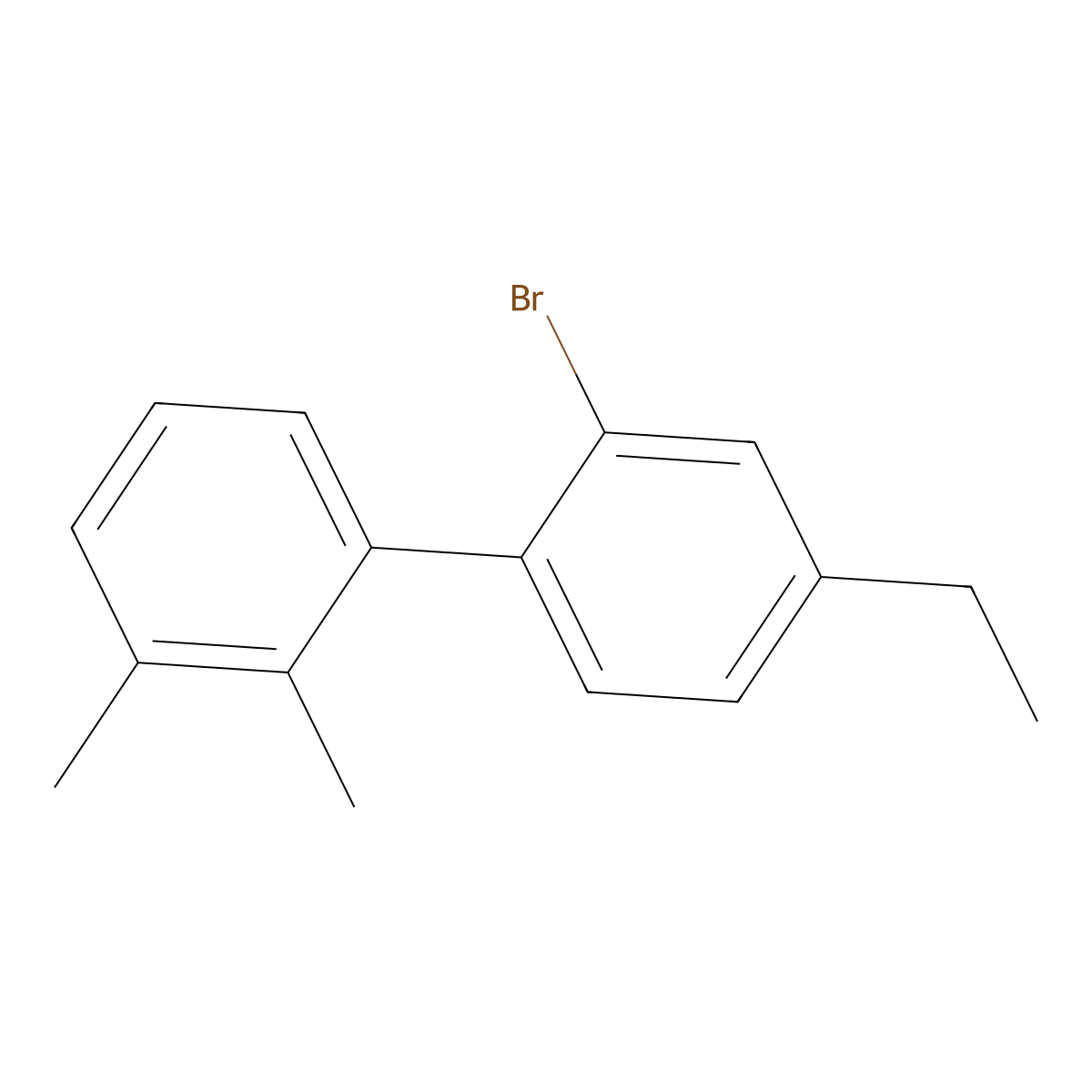 2'-Bromo-4'-ethyl-2,3-dimethyl-1,1'-biphenyl molecular structure, CAS 2918960-66-2