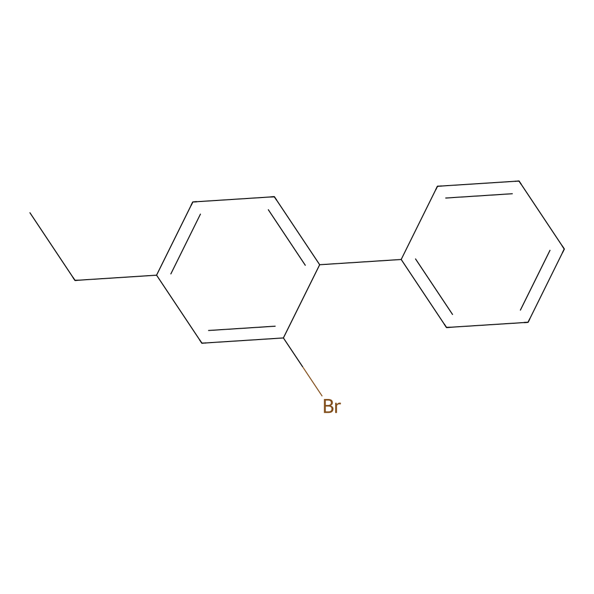 2-Bromo-4-ethyl-1,1'-biphenyl molecular structure, CAS 2918961-84-7