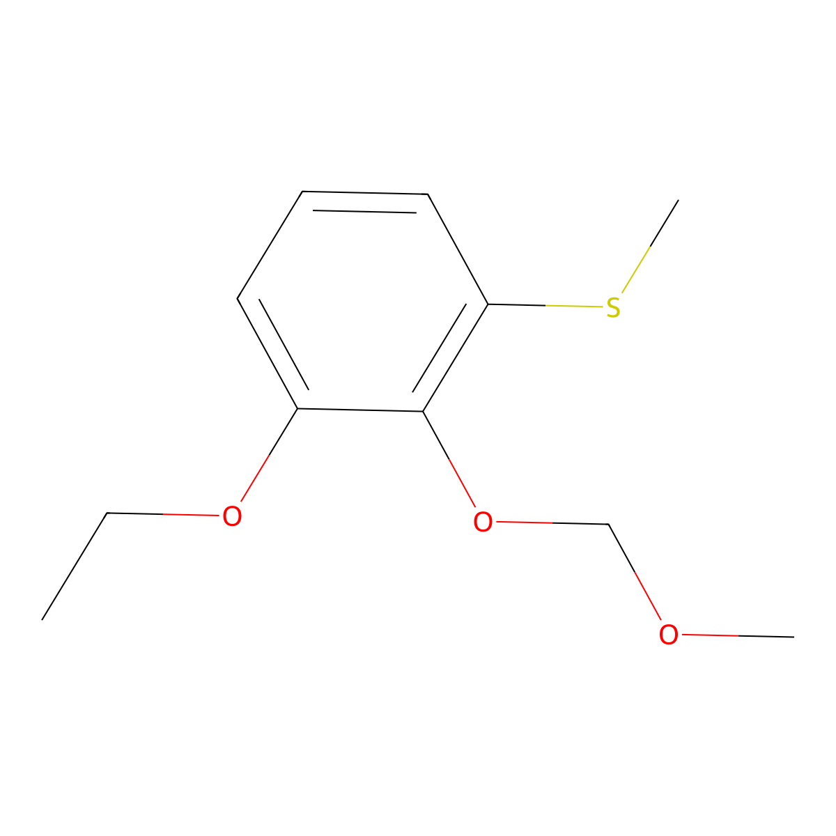 (3-Ethoxy-2-(methoxymethoxy)phenyl)(methyl)sulfane molecular structure, CAS 2918963-84-3