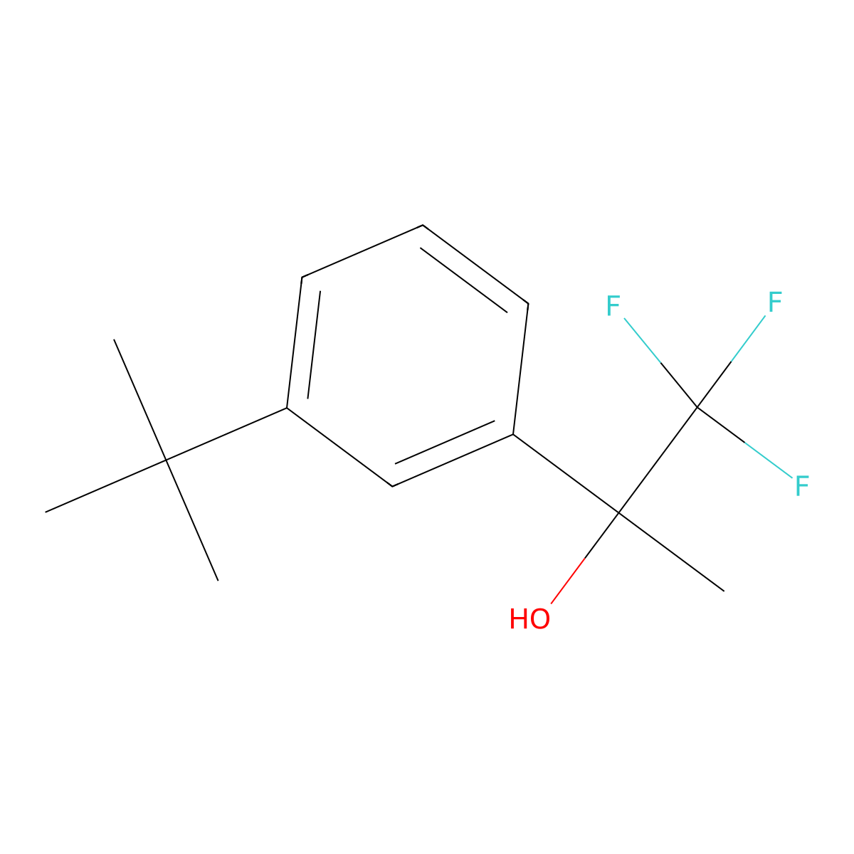 2-(3-(Tert-butyl)phenyl)-1,1,1-trifluoropropan-2-ol molecular structure, CAS 2918964-13-1