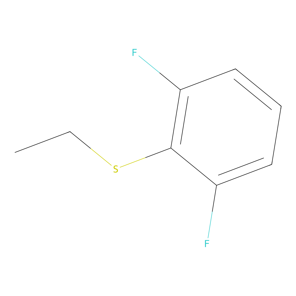 (2,6-Difluorophenyl)(ethyl)sulfane molecular structure, CAS 2918965-94-1