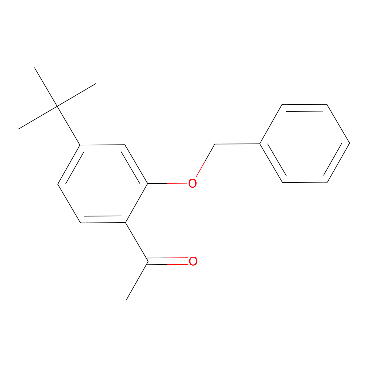 1-(2-(Benzyloxy)-4-(tert-butyl)phenyl)ethanone molecular structure, CAS 2918967-55-0