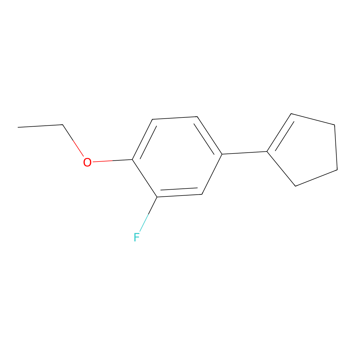 4-(Cyclopent-1-en-1-yl)-1-ethoxy-2-fluorobenZene molecular structure, CAS 2918967-95-8