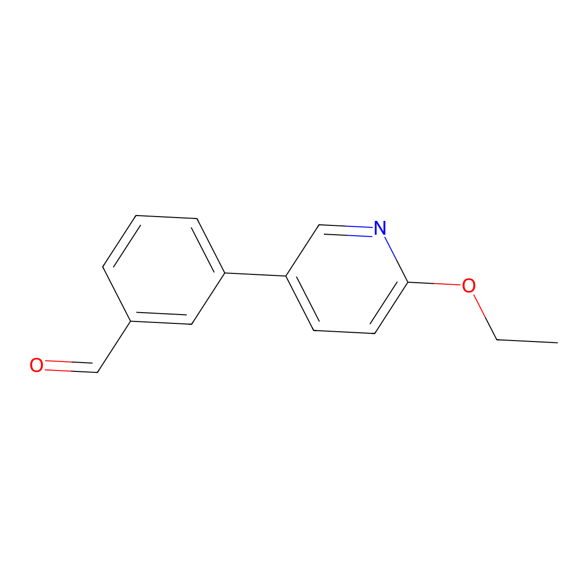 3-(6-Ethoxypyridin-3-yl)benzaldehyde molecular structure, CAS 2918968-72-4