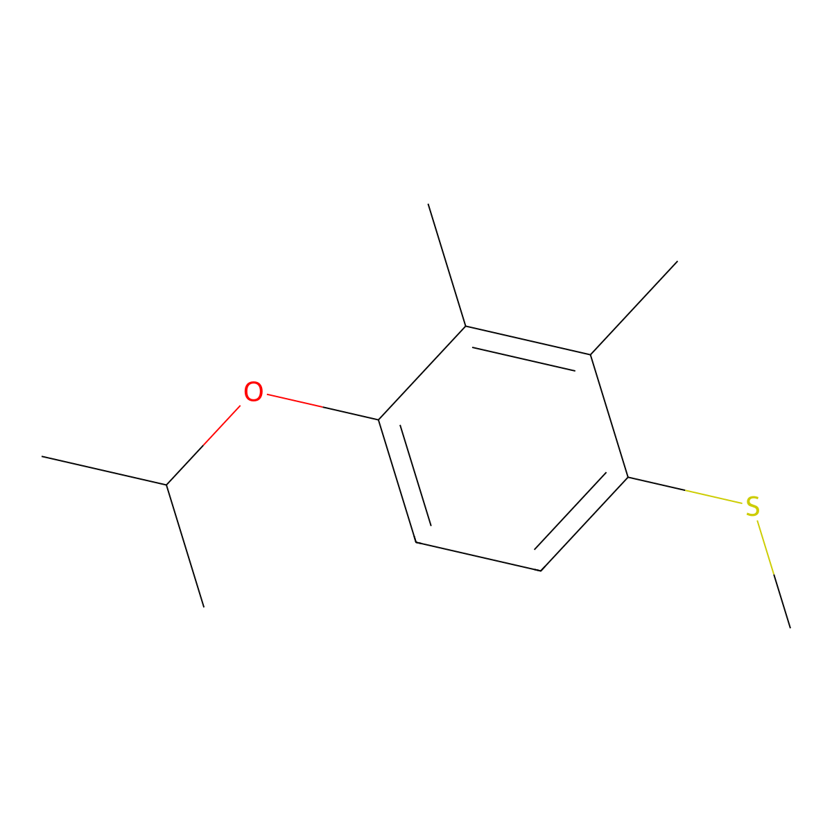 (4-Isopropoxy-2,3-dimethylphenyl)(methyl)sulfane molecular structure, CAS 2918969-15-8