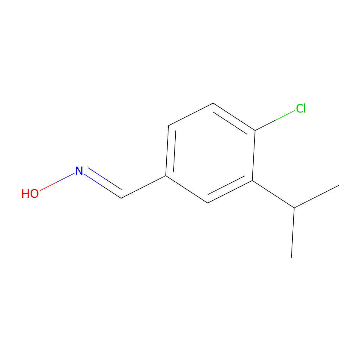 4-Chloro-3-isopropylbenzaldehyde oxime molecular structure, CAS 2918970-01-9