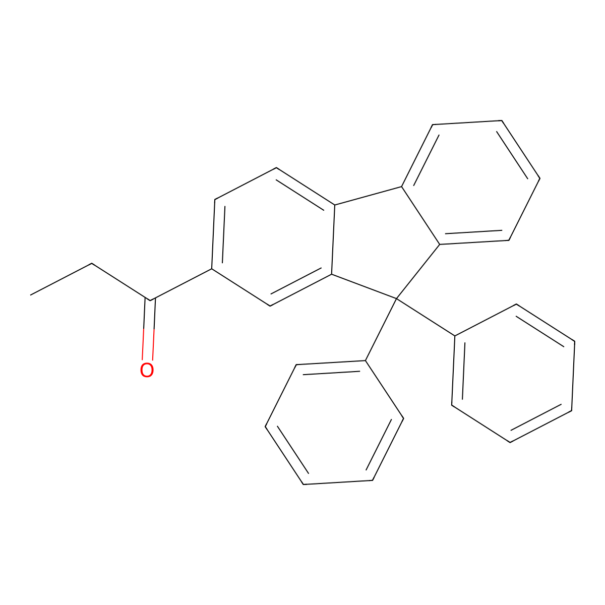 1-Propanone, 1-(9,9-diphenyl-9H-fluoren-2-yl)- molecular structure, CAS 2919219-44-4