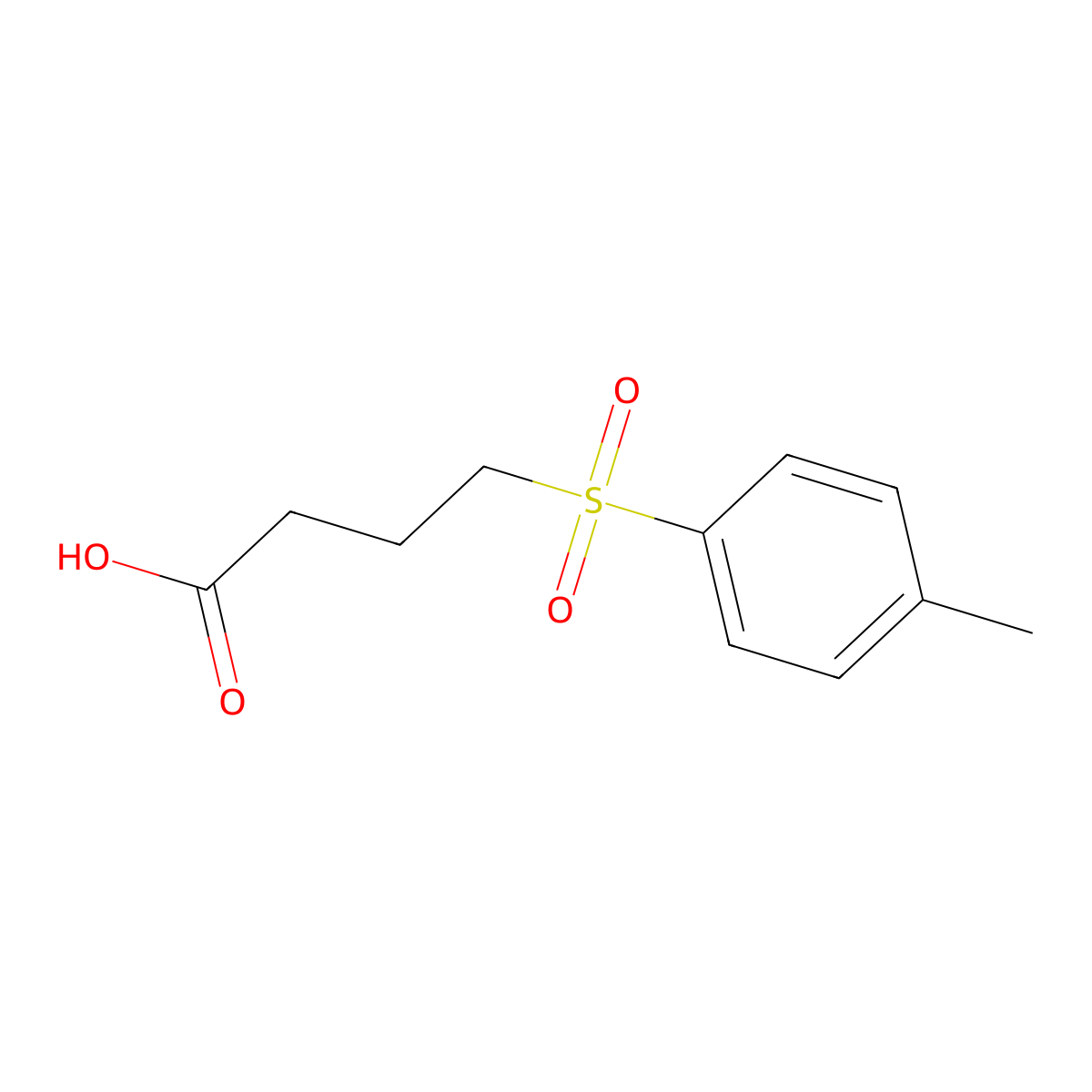 4-(4-Methylbenzene-1-sulfonyl)butanoic acid molecular structure, CAS 29193-67-7