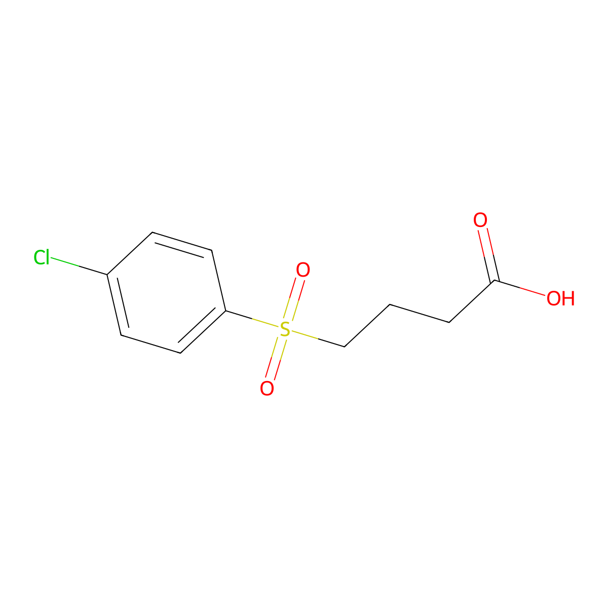4-(4-Chlorobenzenesulfonyl)butanoic acid molecular structure, CAS 29193-68-8